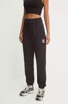 Хлопковые спортивные штаны Puma, черный