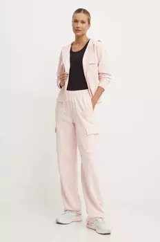 Хлопковые спортивные штаны RGINE Guess, розовый