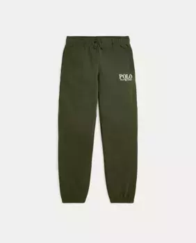 Хлопковые спортивные штаны с логотипом Polo Ralph Lauren, темно-зеленый