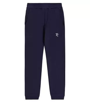 Хлопковые спортивные штаны с логотипом Tartine et Chocolat, синий