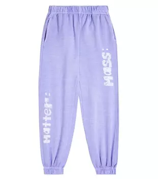 Хлопковые спортивные штаны с принтом Jellymallow, фиолетовый