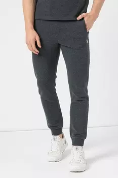 Хлопковые спортивные штаны с регулируемой талией U S Polo Assn , серый