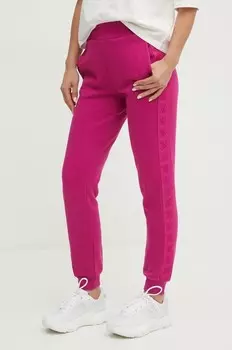 Хлопковые спортивные штаны STACIE Guess, розовый