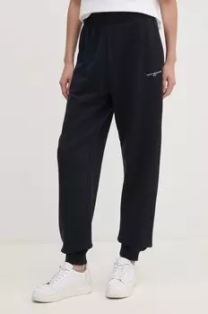 Хлопковые спортивные штаны Tommy Hilfiger, темно-синий