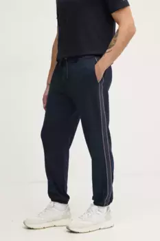 Хлопковые спортивные штаны Tommy Hilfiger, темно-синий