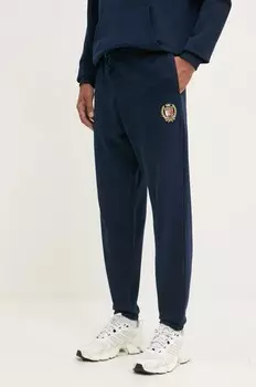 Хлопковые спортивные штаны Tommy Jeans, темно-синий