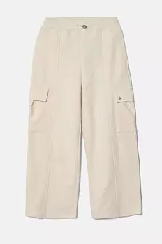 Хлопковые спортивные штаны United Colors of Benetton, бежевый