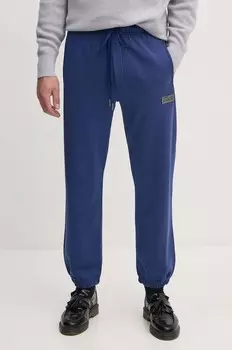 Хлопковые спортивные штаны Versace Jeans Couture, синий