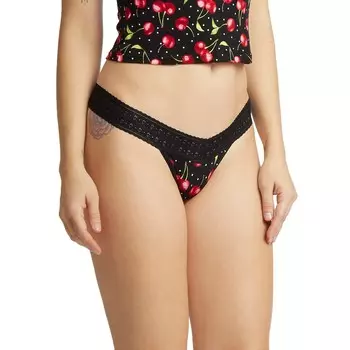 Хлопковые стринги с низкой посадкой Hanky Panky, разноцветные