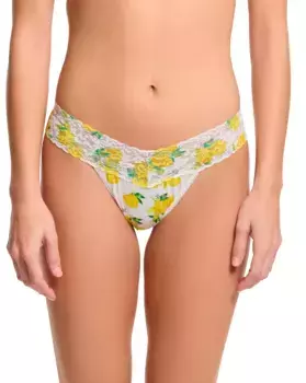 Хлопковые стринги с низкой посадкой в V-образной форме Hanky Panky, жёлтый