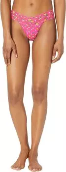 Хлопковые стринги с принтом и низкой посадкой Hanky Panky, цвет Heidi