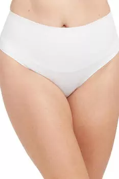 Хлопковые стринги-шейперы Spanx, белый