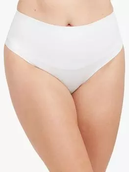 Хлопковые стринги Spanx Control, белые