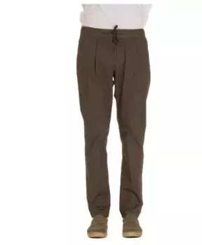 Хлопковые суперлегкие брюки Herno, зеленый