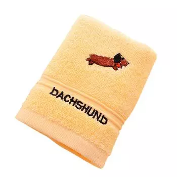 Хлопковые супермягкие впитывающие воду детские банные полотенца с рисунком щенка пуделя, розовые Stuttg, желтый