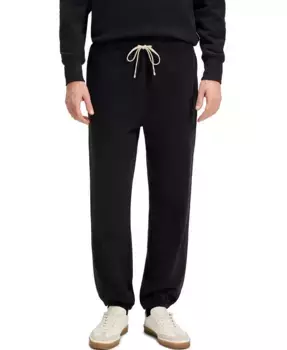 Хлопковые свободные спортивные брюки Hugo Boss BECKHAM x BOSS, черный