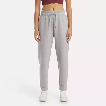 Хлопковые трикотажные брюки DreamBlend Reebok, цвет Medium Grey Heather