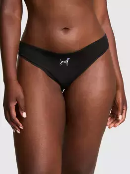 Хлопковые трусики-бикини Pink, черный