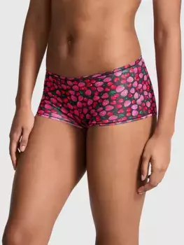 Хлопковые трусики-шортики Pink, черный