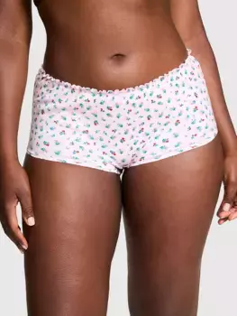 Хлопковые трусики-шортики с завязками на спине Pink, розовый