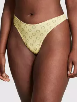 Хлопковые трусики-стринги с высоким вырезом Pink, цвет Honeysuckle Laurel Print