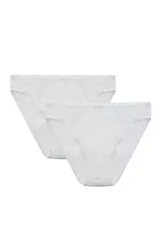 Хлопковые трусы - 2 пары Eros, белый