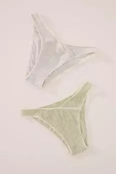 Хлопковые трусы 2 шт Women'Secret, белый