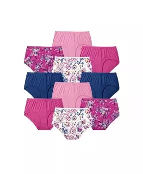 Хлопковые трусы больших размеров, упаковка из 10 шт Comfort Choice, фиолетовый