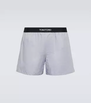 Хлопковые трусы-боксеры Tom Ford, серый
