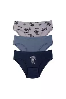 Хлопковые трусы для мальчиков (3 шт.) DomiKids, смешанный