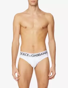 Хлопковые трусы Dolce & Gabbana, белый