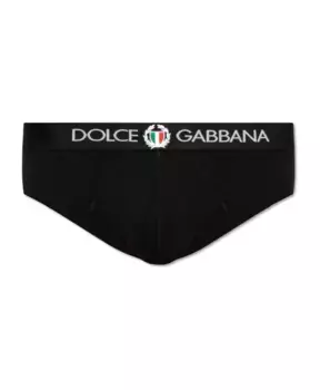 Хлопковые трусы Dolce & Gabbana, черный