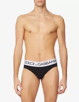Хлопковые трусы Dolce & Gabbana, черный