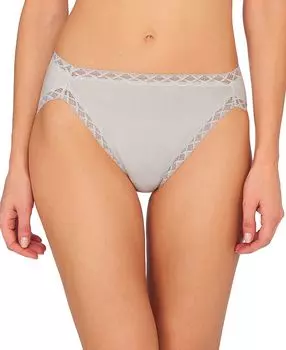 Хлопковые трусы французского кроя с кружевной отделкой Bliss 152058 Natori