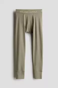 Хлопковые трусы H&M, зеленый