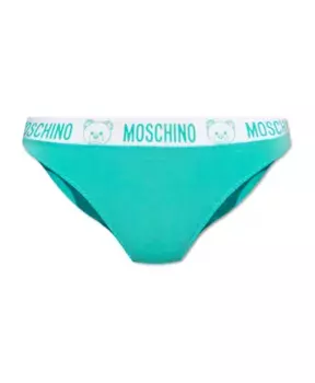 Хлопковые трусы Moschino, синий