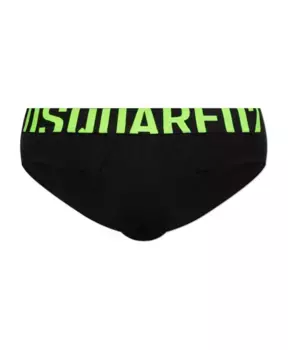 Хлопковые трусы с логотипом Dsquared2, черный