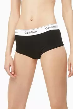Хлопковые трусы с логотипом хипстеров Calvin Klein, черный