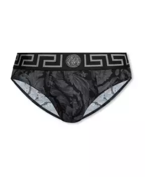 Хлопковые трусы Versace, черный