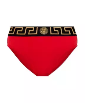 Хлопковые трусы Versace, красный