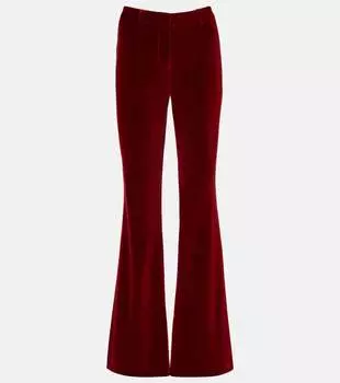 Хлопковые вельветовые расклешённые брюки Etro, Ruggine Scuro