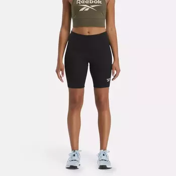 Хлопковые велосипедки Identity с маленьким логотипом Reebok, черный