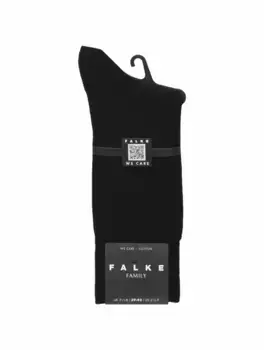 Хлопковые высокие носки Falke, черный
