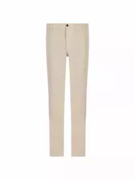 Хлопковые зауженные брюки Eleventy, бежевый