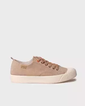 Хлопковые женские парусиновые кроссовки на шнуровке Toni Pons, коричневый