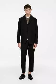 Хлопковый блейзер Arket, черный