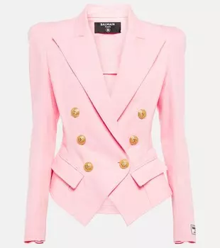 Хлопковый блейзер BALMAIN, розовый