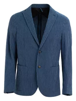 Хлопковый блейзер Incotex, синий