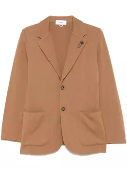 Хлопковый блейзер Lardini, коричневый