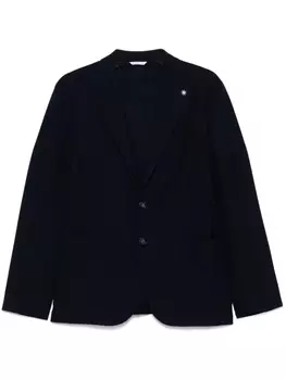 Хлопковый блейзер Manuel Ritz, синий
